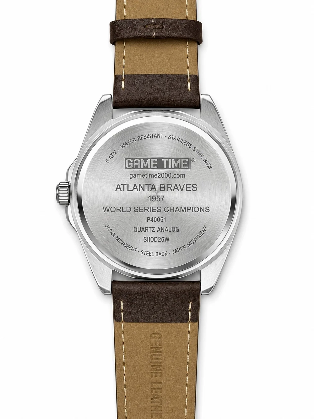 Game Time Atlanta Braves 1957 World Series Champions Watch New Battery w/Tin